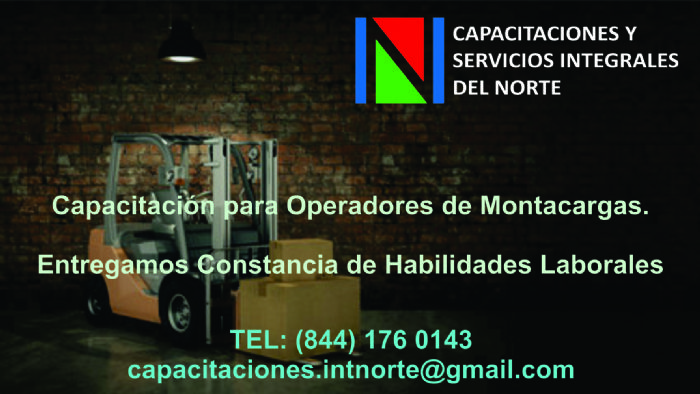 CAPACITACION PARA OPERADORES DE MONTACARGAS